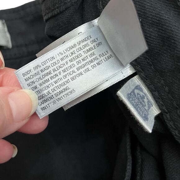 Universal Thread Sailor Wide Leg Jeans Size 14 Black Stretchy Preppy Classic - Picture 10 of 11